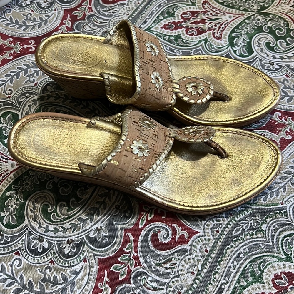 Jack Rogers Marbella cork wedge sandals
